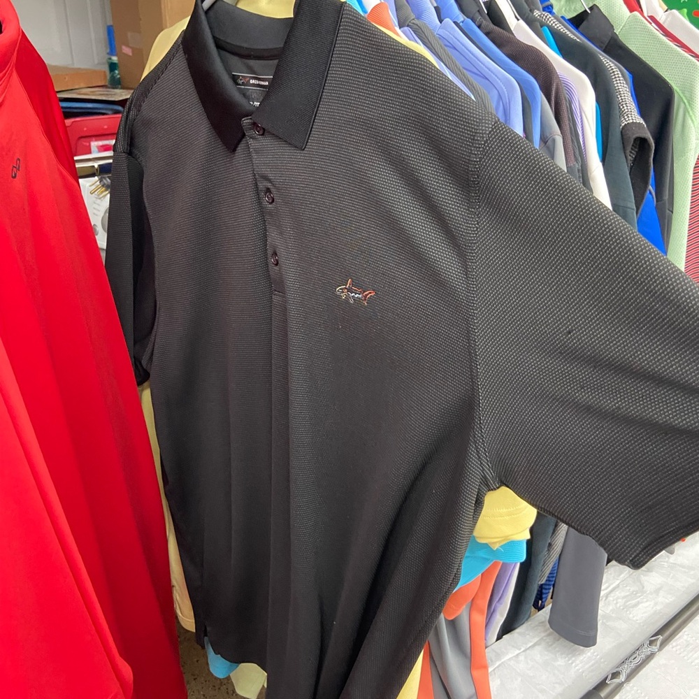 Greg Norman Collection Classic Black Polo
